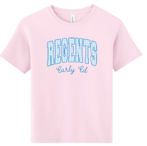 Regents Early Ed Gingham Pink Tee