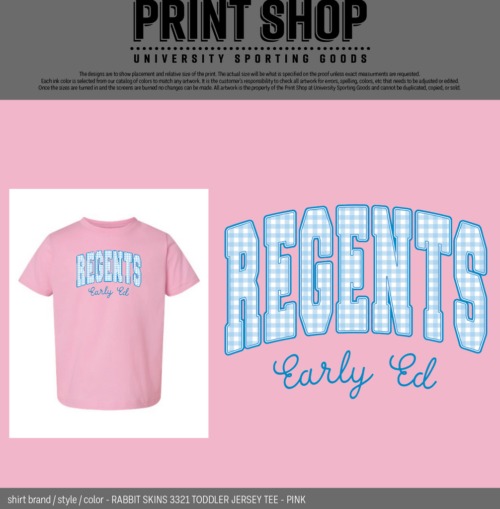 Regents Early Ed Gingham Toddler Tee
