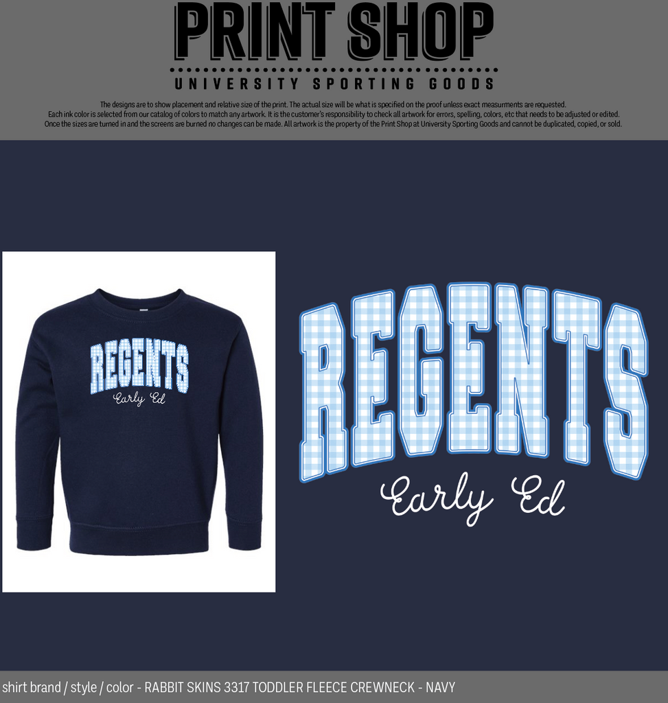Regents Early Ed Gingham Toddler Crewneck