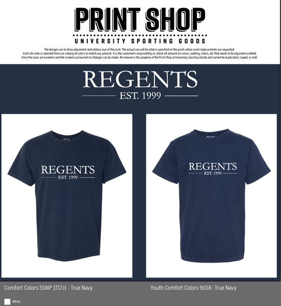 Regents Navy Tee